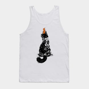 Orange Cat Tank Top